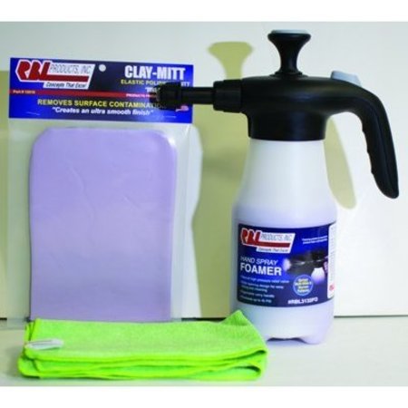 RBL PRODUCTS FOAMING DETAIL WAX / CLAY PROMO KIT RB12041